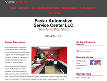 Tablet Screenshot of fasterautomotiveva.com